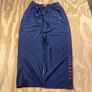 Vintage Y2K Nike Fighting Illini Tear-Away Shooting Pants – Navy – Men’s M